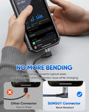 Right Angle USB C Cable, 90 Degree USB A to USB C Fast Charging Cable, B085AC