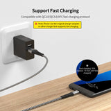 SUNGUY Micro USB 2.0 Cable Braided Fast Charging Data Sync Cord B005B#