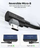 SUNGUY Right Angle 90 Degree Micro USB Fast Charge Data Cable B030B#