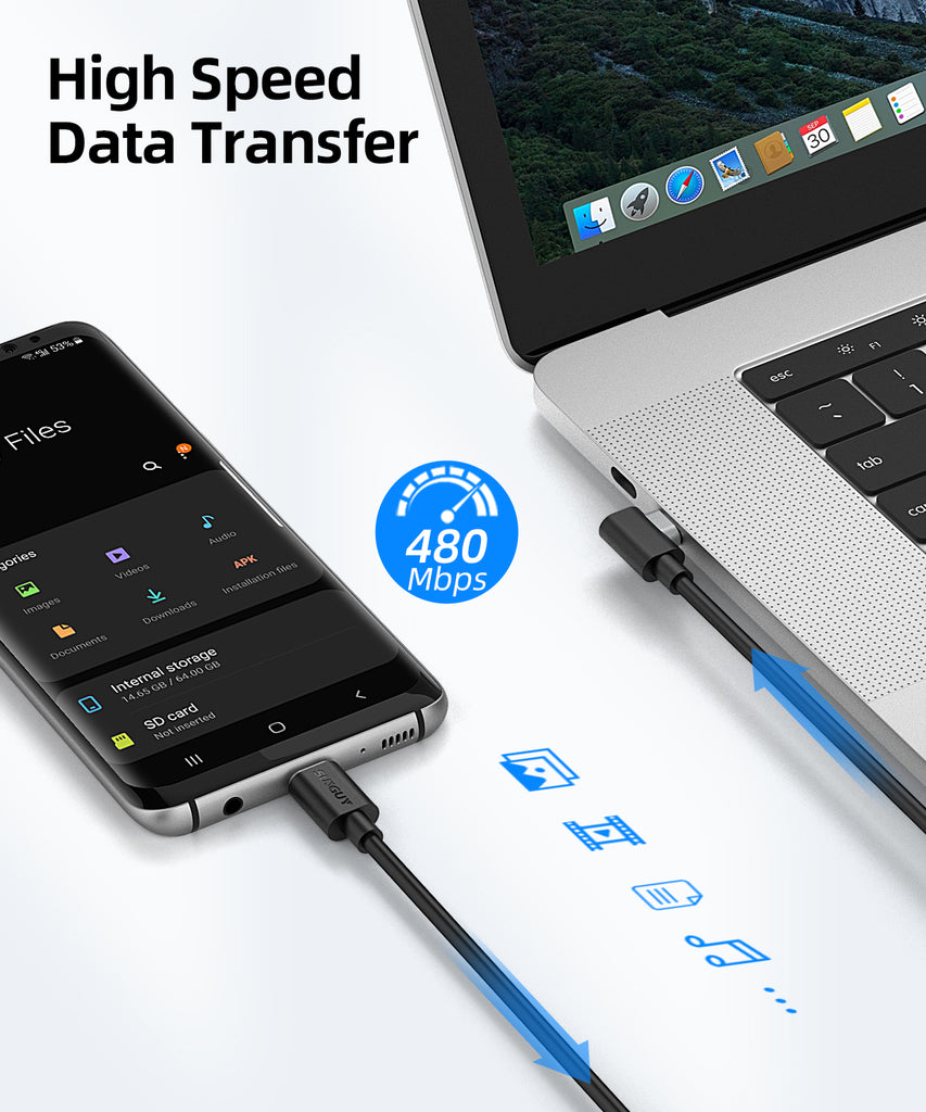 SUNGUY USB C to USB C cable 60W Charging Cable B033#