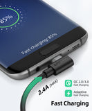 SUNGUY Right Angle 90 Degree Micro USB Fast Charge Data Cable B030B#