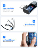 SUNGUY Right Angle USB C to USB C Cable,20Gbps USB C 3.2 Gen 2 Data 100W PD Cable B040CC#