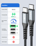 SUNGUY USB C to USB C Cable 60W PD Fast Charge Type C Charger cable compatible B035#