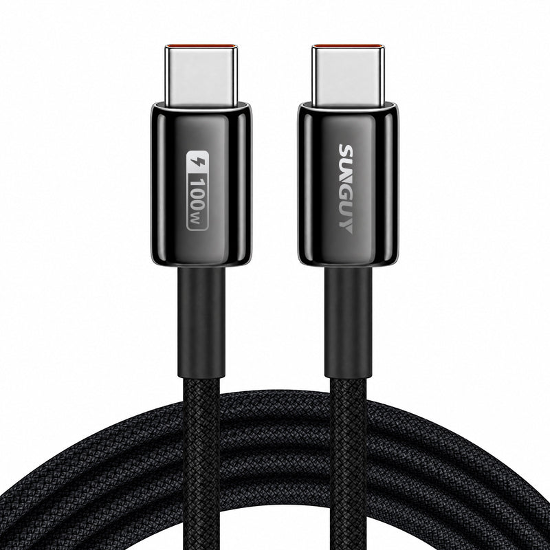 SUNGUY 100W PD USB-C Data Cables Type C Fast Charging USB C Power Cable B260CC