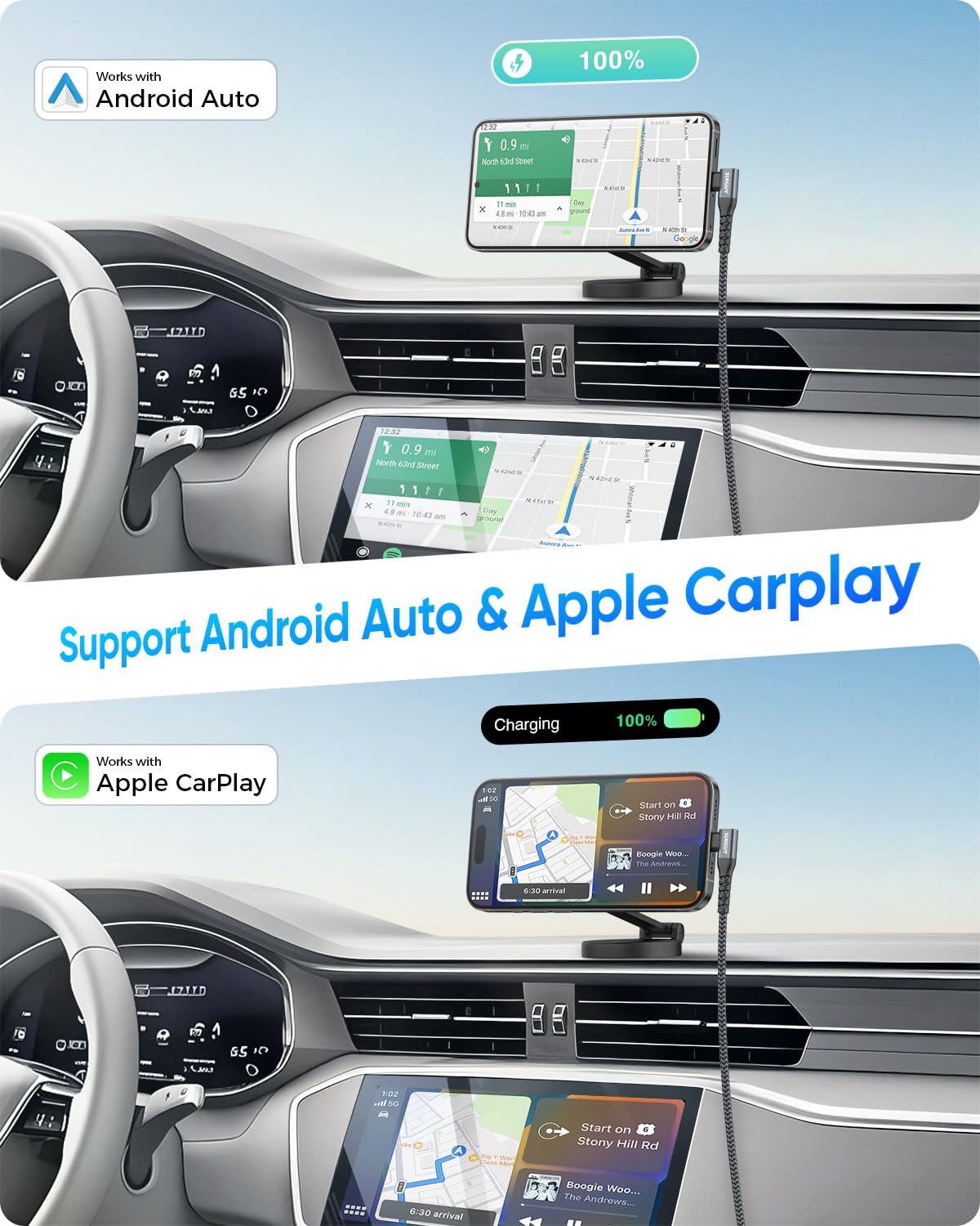 SUNGUY USB C to USB C Charger Cable, Right Angle, 60W Fast Charging, B007CC