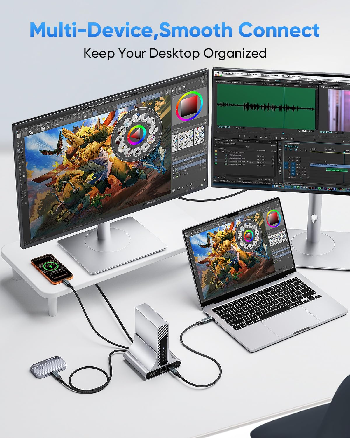 SUNGUY USB C to USB C Cable, 80Gbps Data Transfer 240W Fast Charging, ‎B142