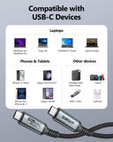 SUNGUY USB C to USB C Cable,20Gbps USB C 3.2 Gen 2 Data 240W PD Cable, 4K B140 #