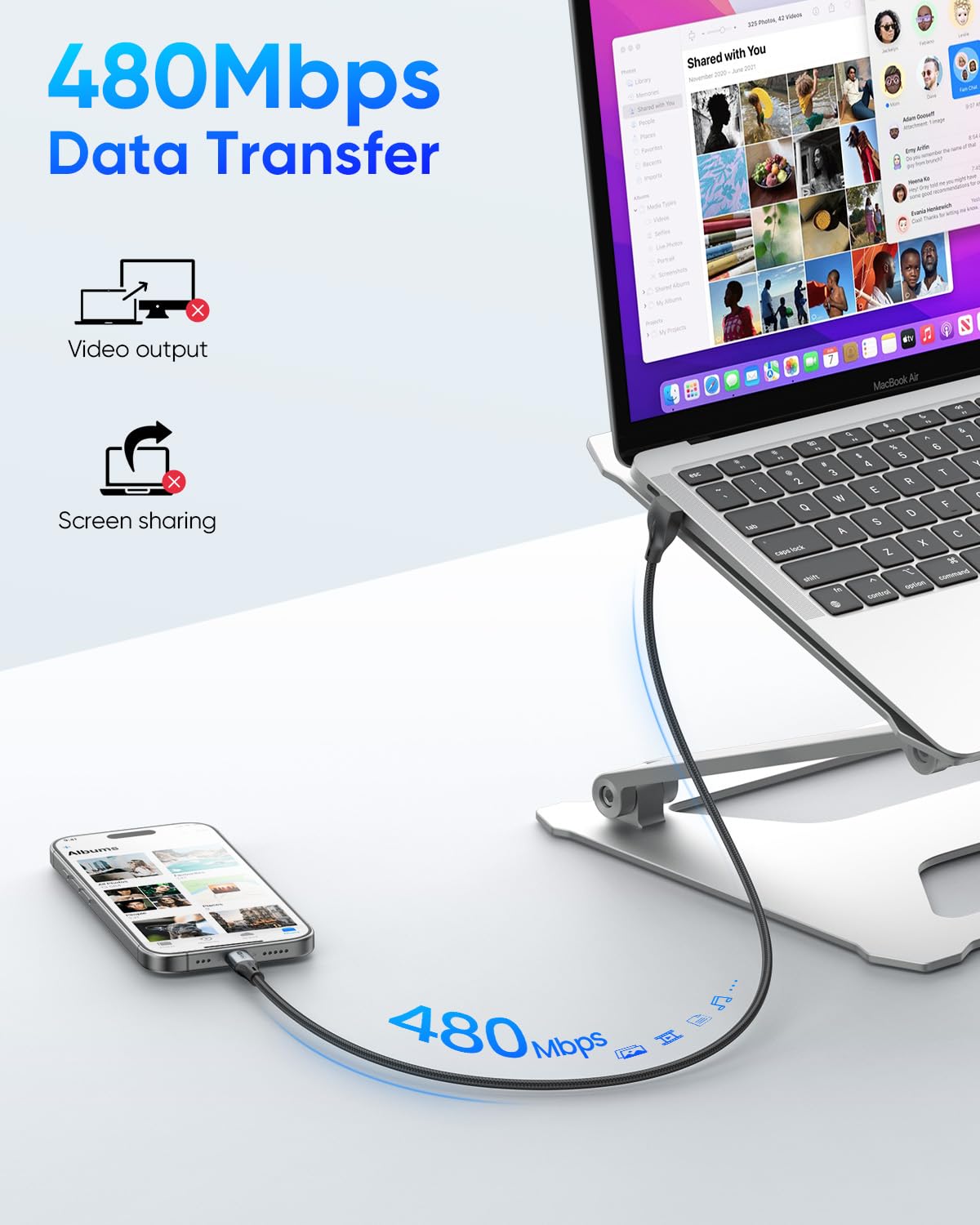 SUNGUY 90-Grad 60W USB-C Ladekabel, B083CC