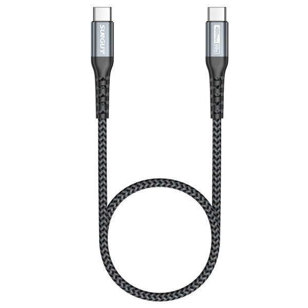 ☆ SUNGUY USB-A & USB-C ケーブル ブラック Amazon.co.jp: SUNGUY USB Type C ケーブル 1.5M 【2本組】 PD