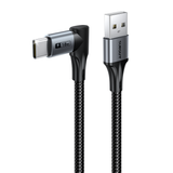 Right Angle USB C Cable, 90 Degree USB A to USB C Fast Charging Cable, B085AC