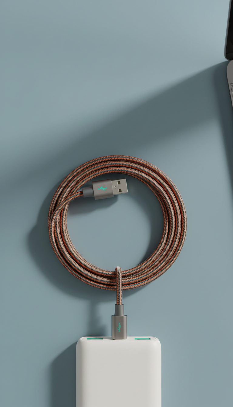 Micro-usb to usb-a nylon cable