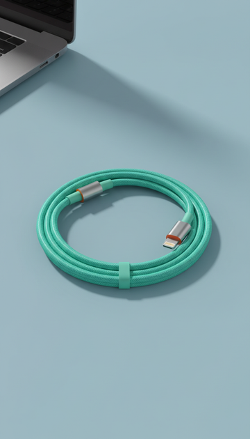 Usb-c to lightning vivid mint edition cable