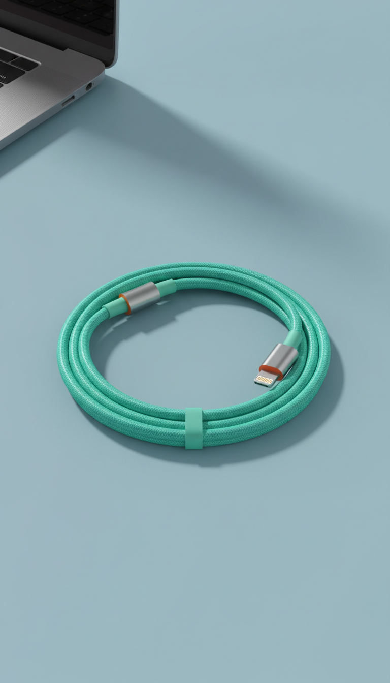Usb-c to lightning vivid mint edition cable