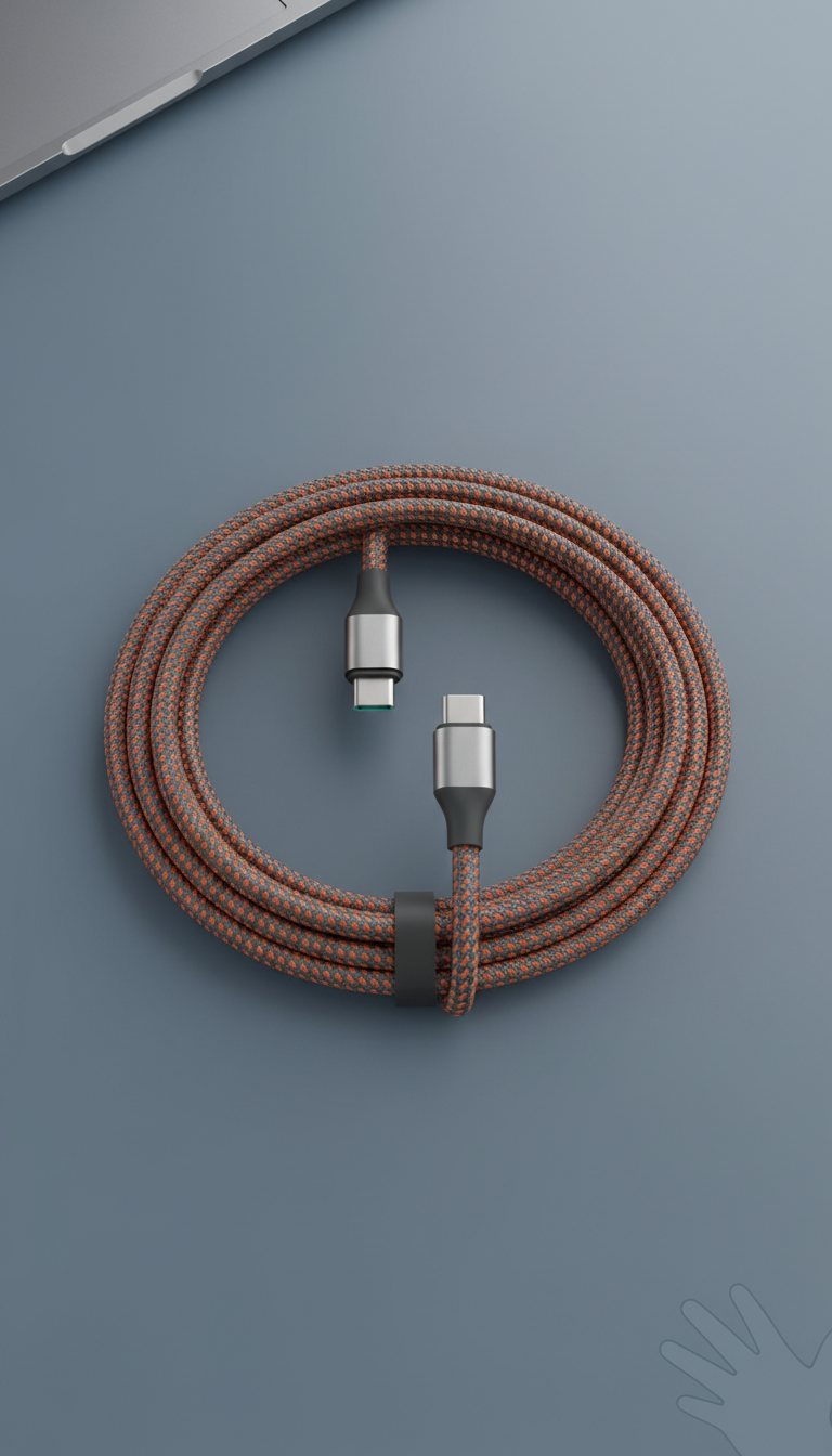 Usb-c to usb-c braided cable