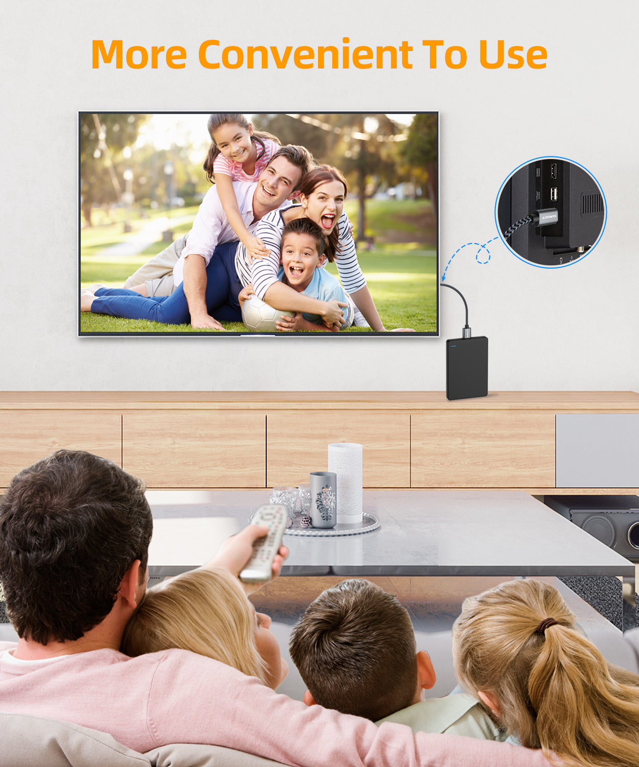 SUNGUY USB C to Micro B Cable USB 3.0, USB C Male to Micro B Male Hard Drive Cable Compatible, B001