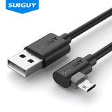 SUNGUY Right Angle 90 Degree Micro USB Fast Charge Data Cable (Wholesale & Customized)