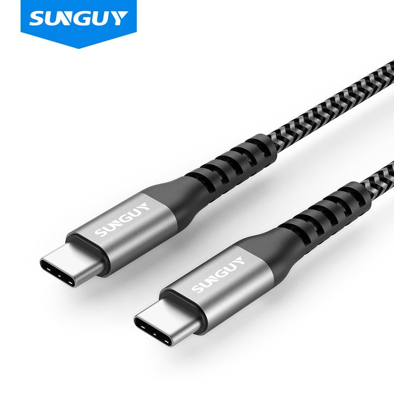 SUNGUY USB C to USB C Cable 60W PD Fast Charge Type C Charger cable compatible B035#