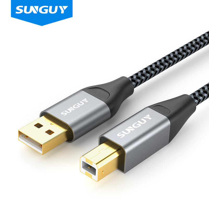 SUNGUY  Long USB A to B 2.0 Printer Cable (Wholesale & Customized)