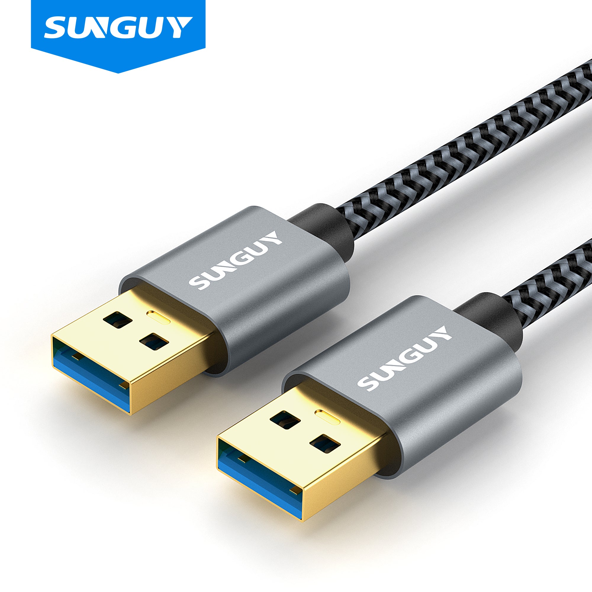 SUNGUY USB 3.0 Cable 5Gbps SuperSpeed Cable USB A male to A male Cable B106#